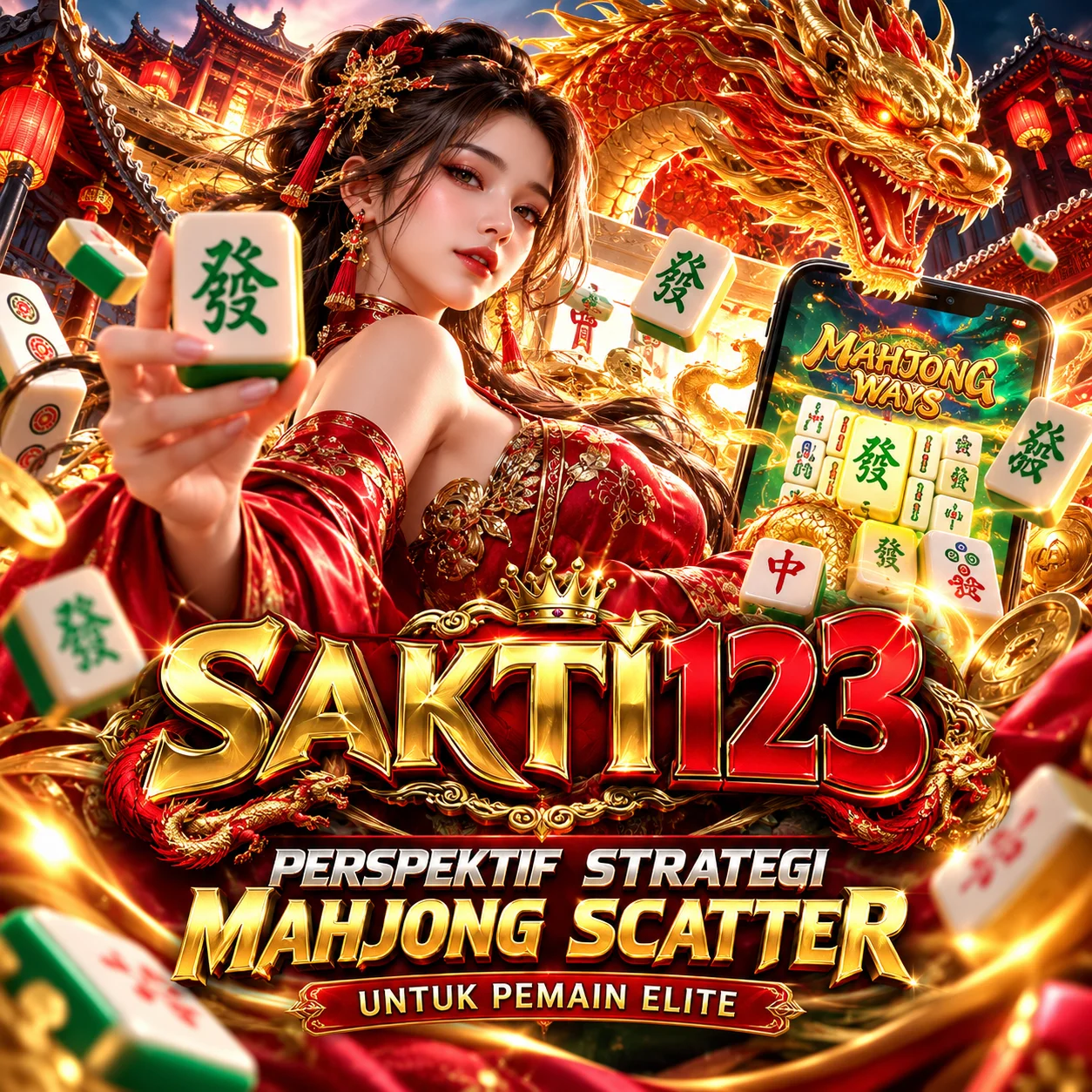 Banner SAKTI123 bertema Mahjong Scatter